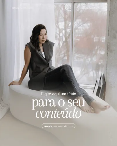 Template com foto em luz natural e título na base